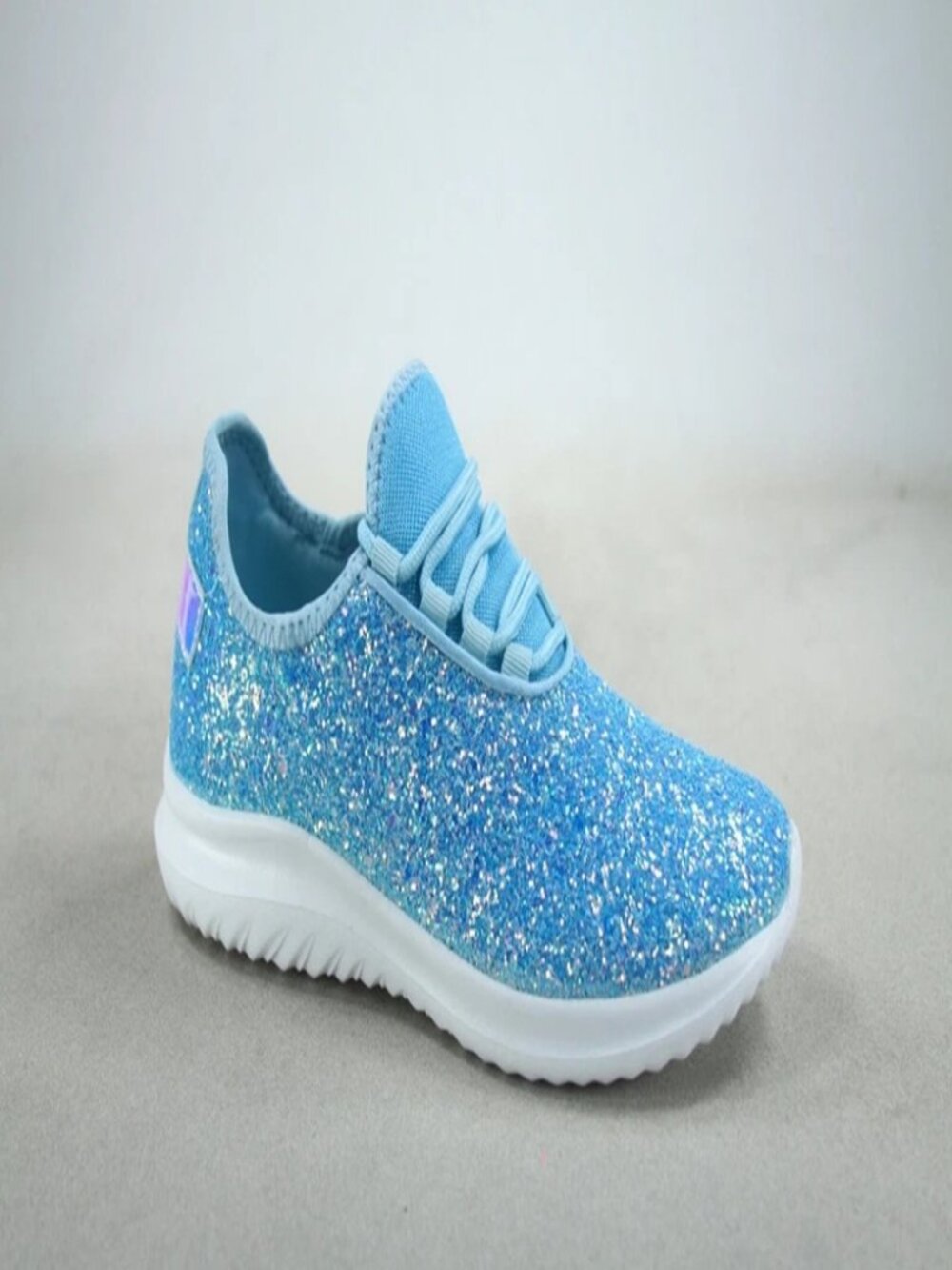 Women's Fashioin Glitter Sparkly Lightweight Metallic Tennis Sneaker Shoes - Picture 8 of 16